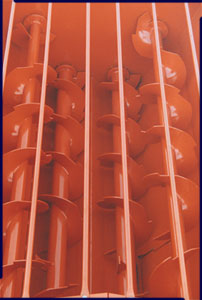 Four auger mixing system