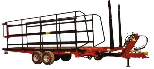 Self loading trailers for roundbales 12-12